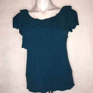 New York & Company ruffled top.